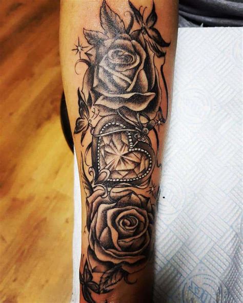 rose thigh tattoo|full sleeve rose tattoos.